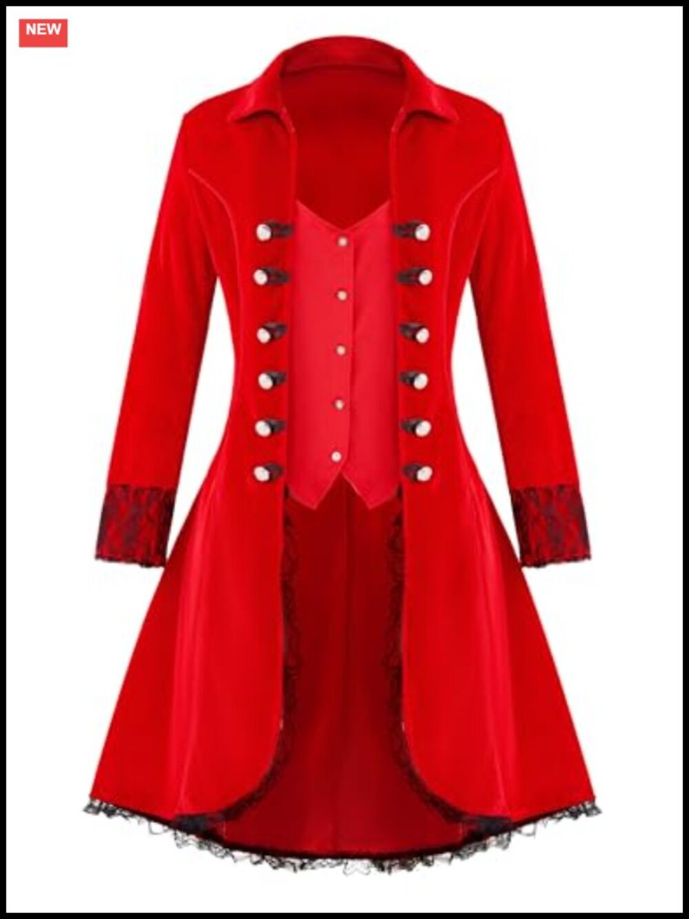 Women's Steampunk Victorian Tailcoat Jacket Costume Polyester Long Sleeve